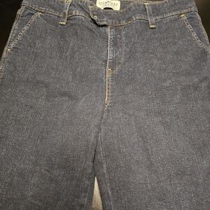 Signature by Levi Strauss Dark Blue Denim Jeans with Gold Stitching